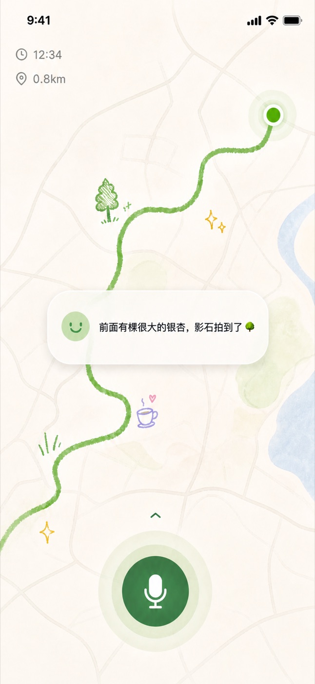 散步中